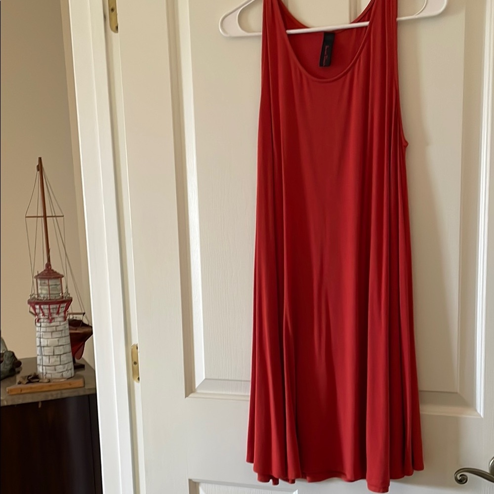 Elegant Red Sleeveless Dress